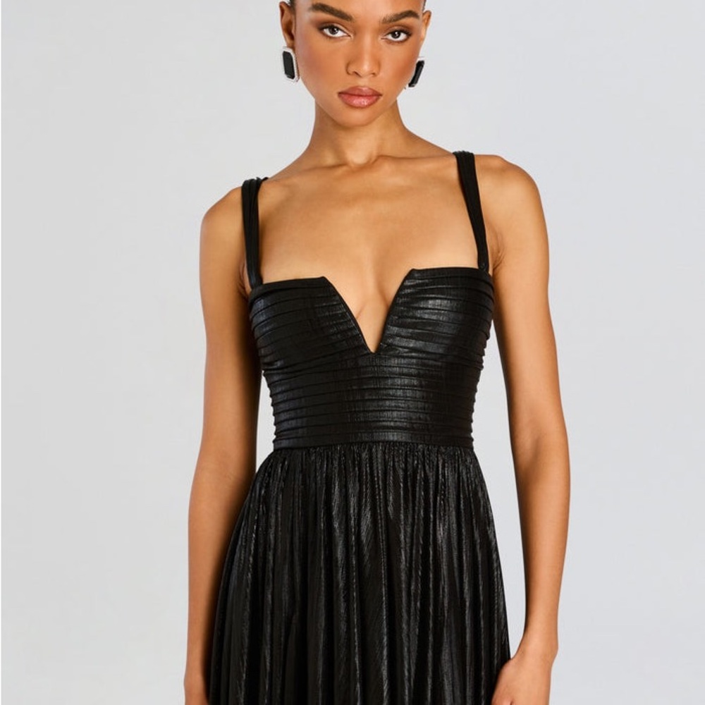 Retrofete Yvonne Shimmering Black Dress - Picture 6 of 6
